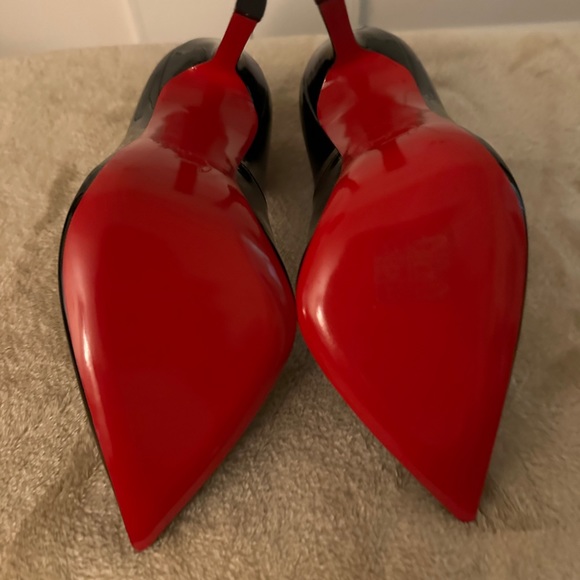 Brand New Christian Louboutin Black heels - Pigalle 120 patent calf heels. Sz 37 - Picture 3 of 6
